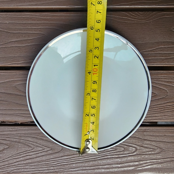 Rosenthal Continental 3455 Germany White Bread Plate Dish Platinum Rim Vintage - Picture 2 of 3